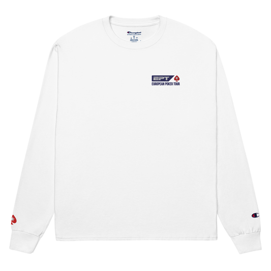 CHAMPION® Long Sleeve Shirt — Europe Edition (White)